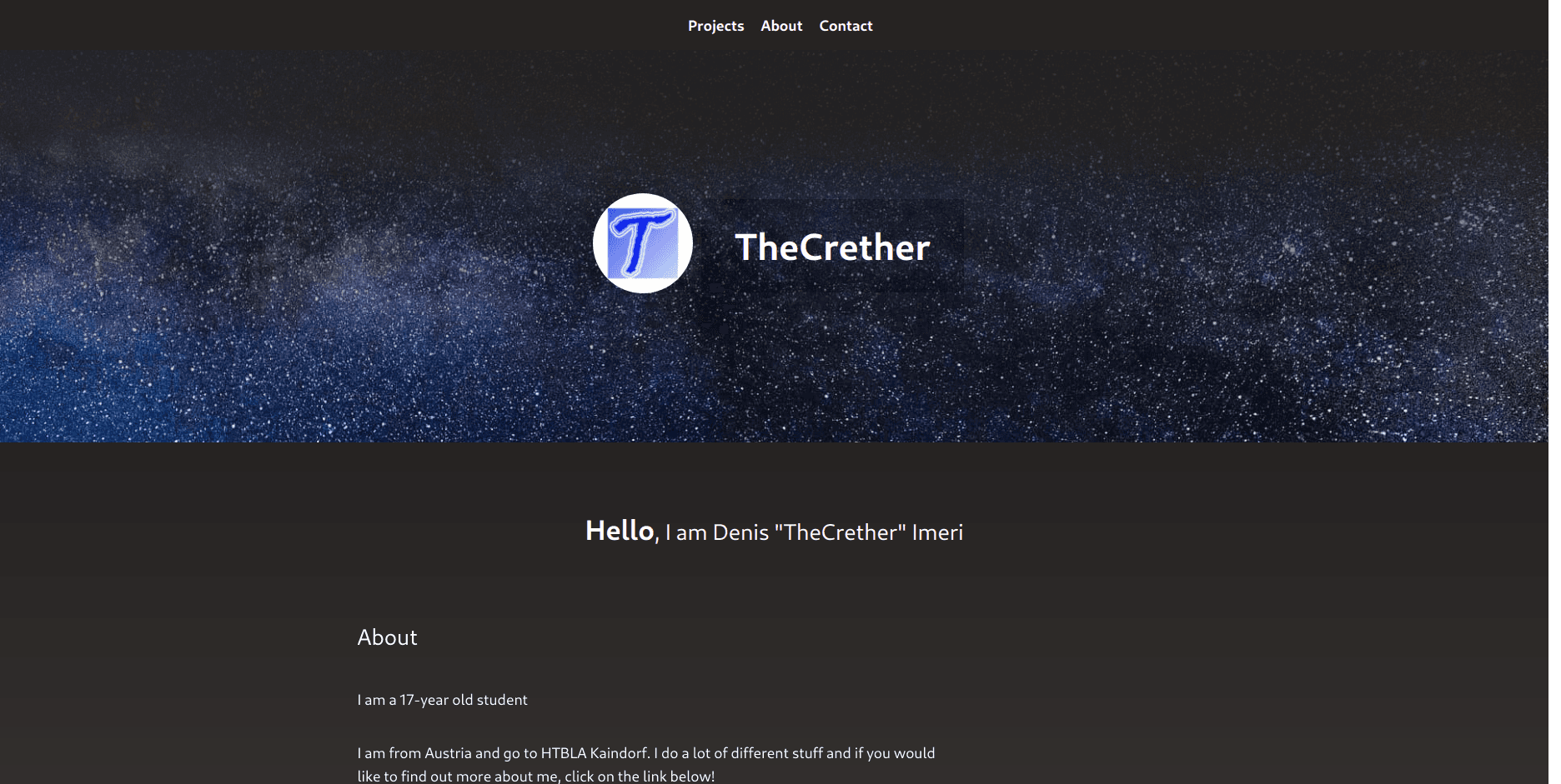 Image for project TheCrether Web