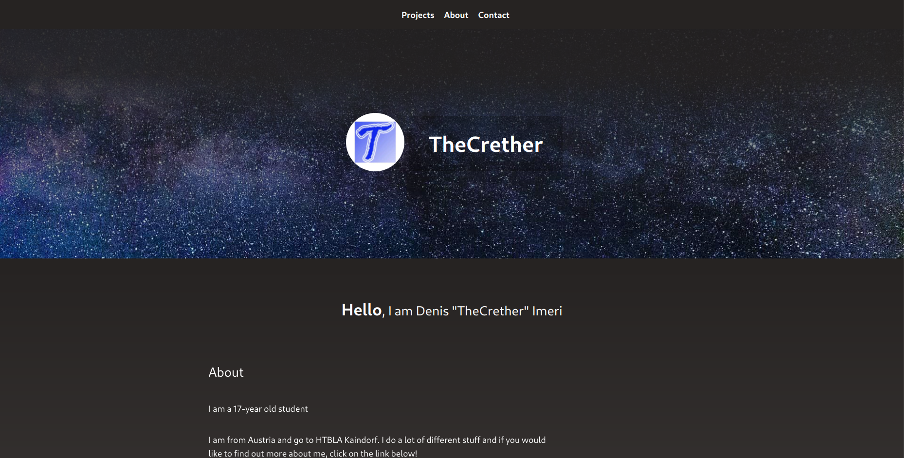 Image for project TheCrether Web
